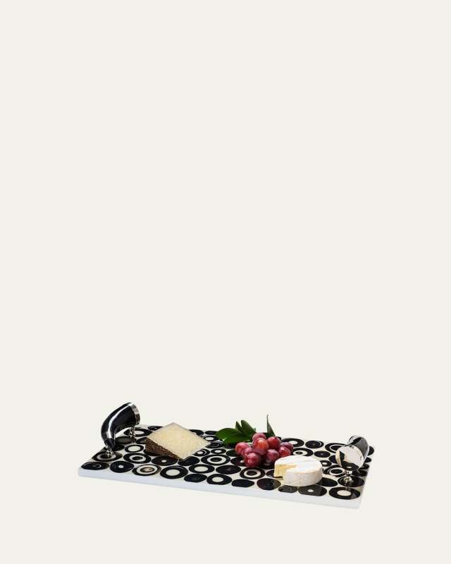 Horn Ring Veneer Large Serving Board